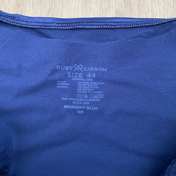 Ruby Ribbon Original Cami Scoop Neck Level 4 Full support Royal Blue Womens 44 - Picture 8 of 9